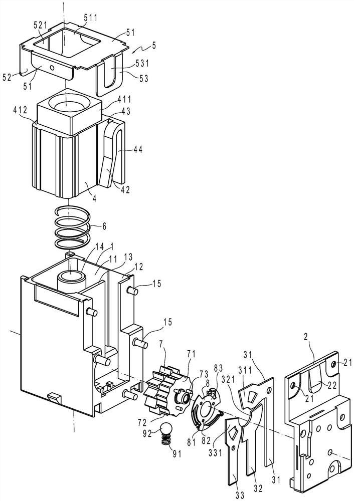 Push switch for vehicle