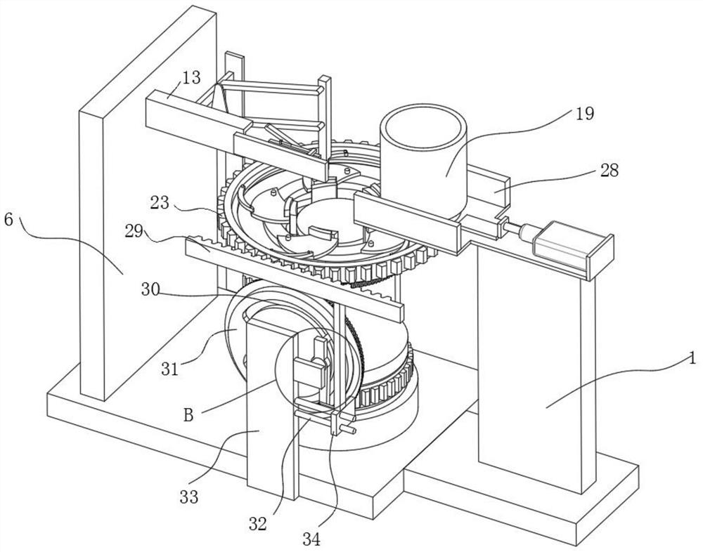 Multi-station continuous punching machine for machine parts processing