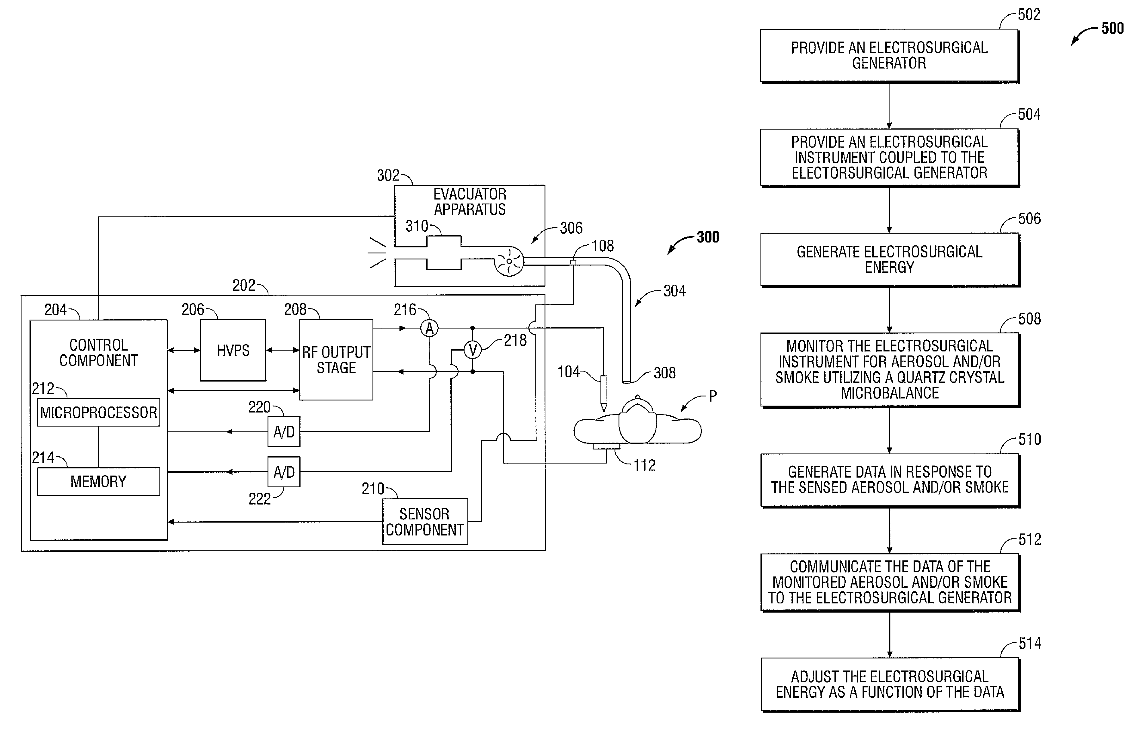 Electrosurgical system having a sensor for monitoring smoke or aerosols