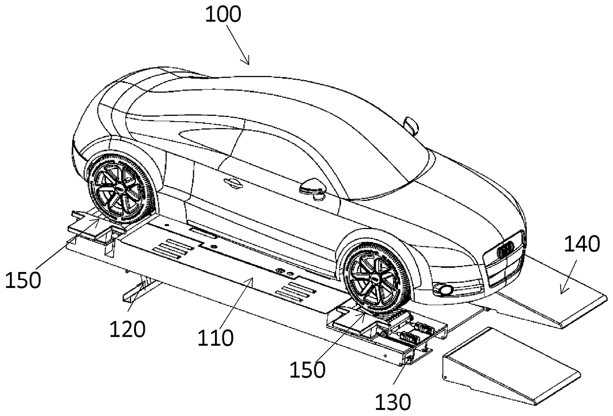 Vehicle power battery changing platform