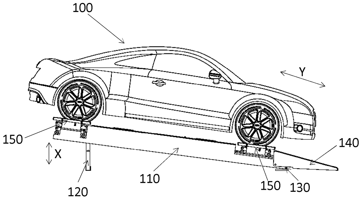 Vehicle power battery changing platform