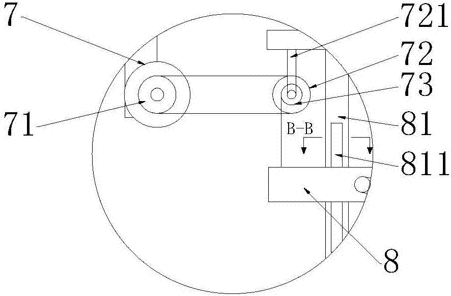 Building waste disposal device with metal separation function