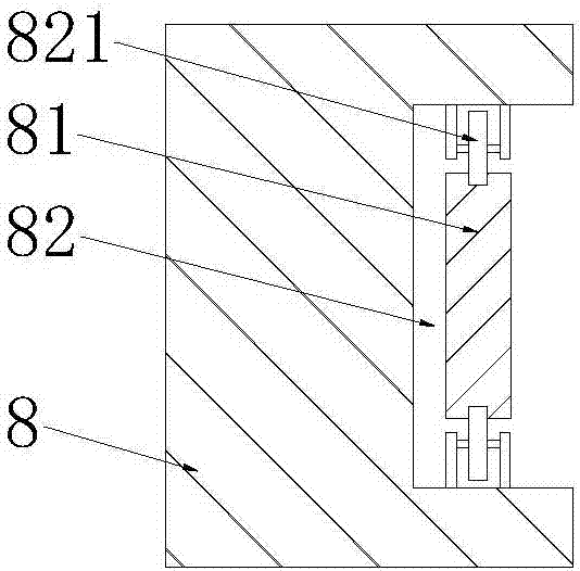 Building waste disposal device with metal separation function