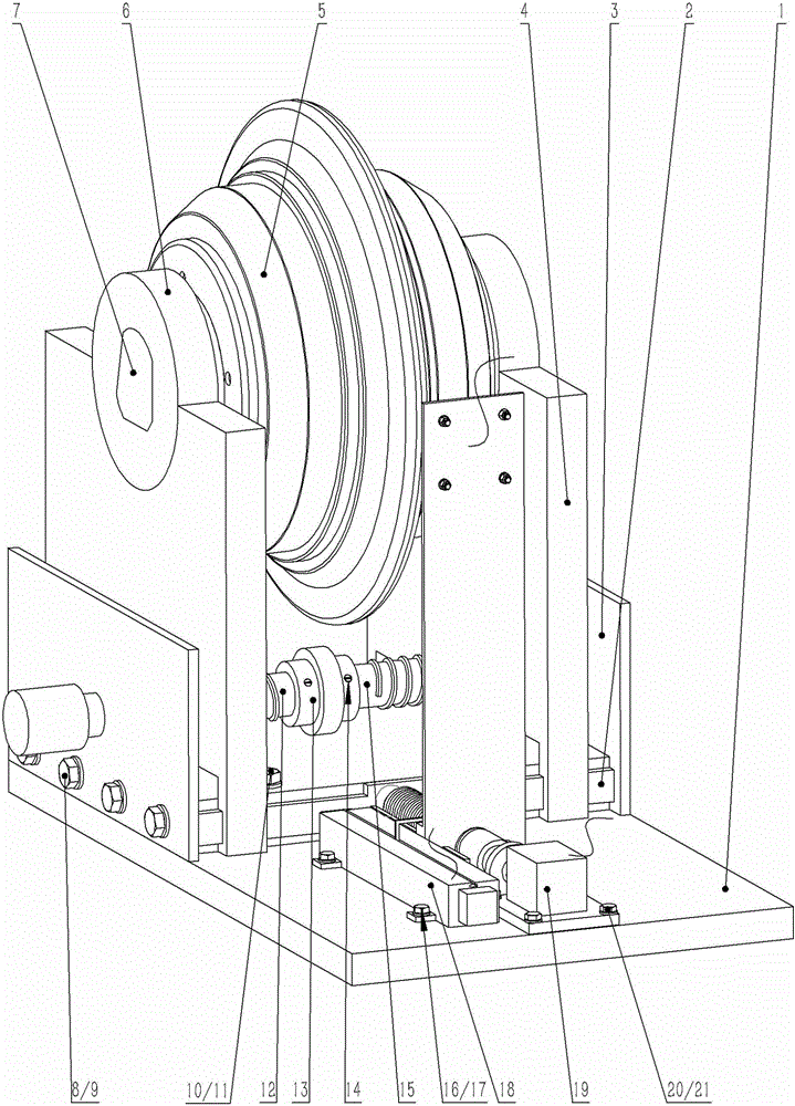 Automatic calibration device for current vortex sensor measuring wear loss of TBM hob