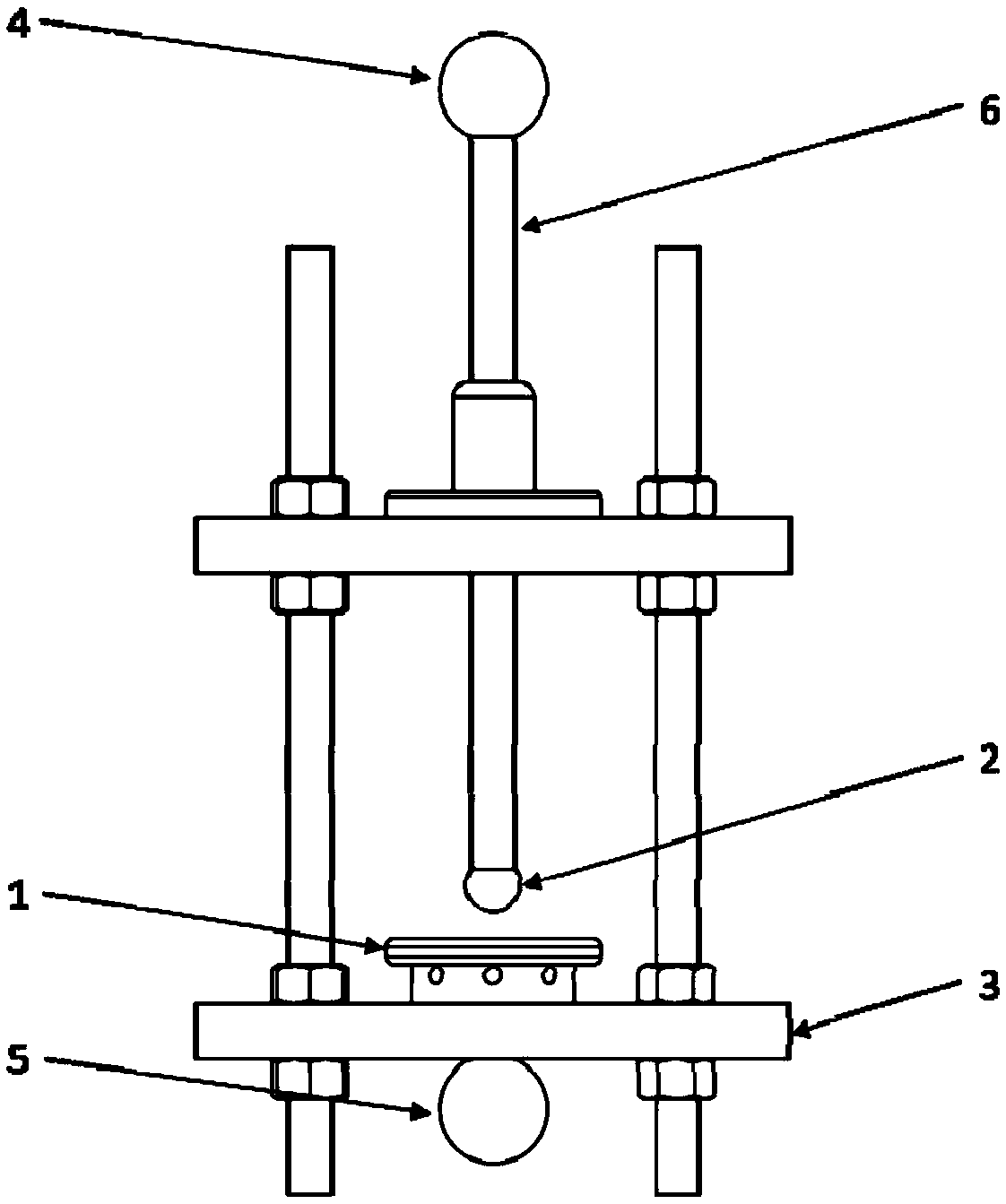 Electrode heating device used for high-voltage testing of liquid environment