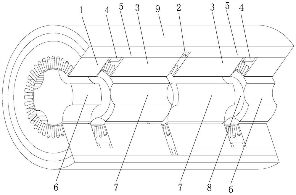 Parallel magnetic circuit hybrid excitation reluctance motor system