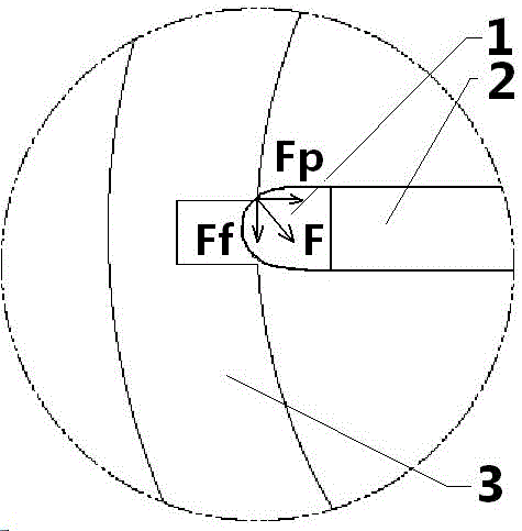 Gradually-cutting inner hole cutter and machining method