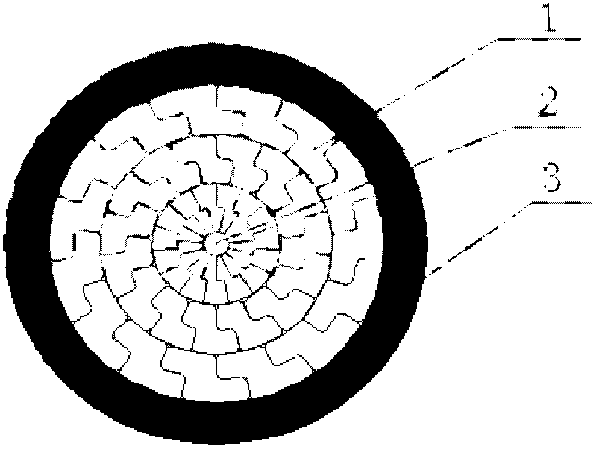 Insulating overhead cable