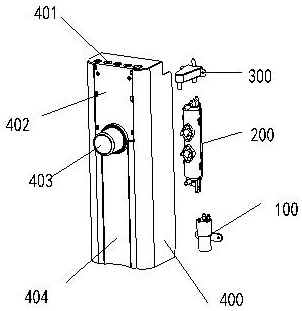 Quick water outlet structure of integrated water purifier