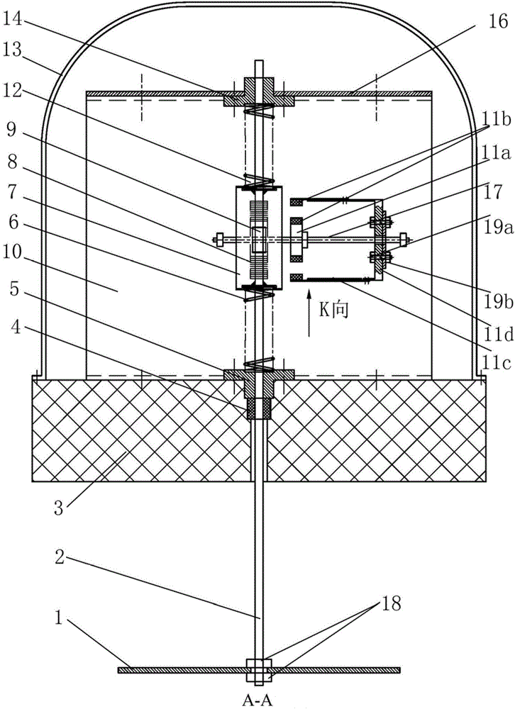 Rotary wave energy piezoelectric power generation apparatus