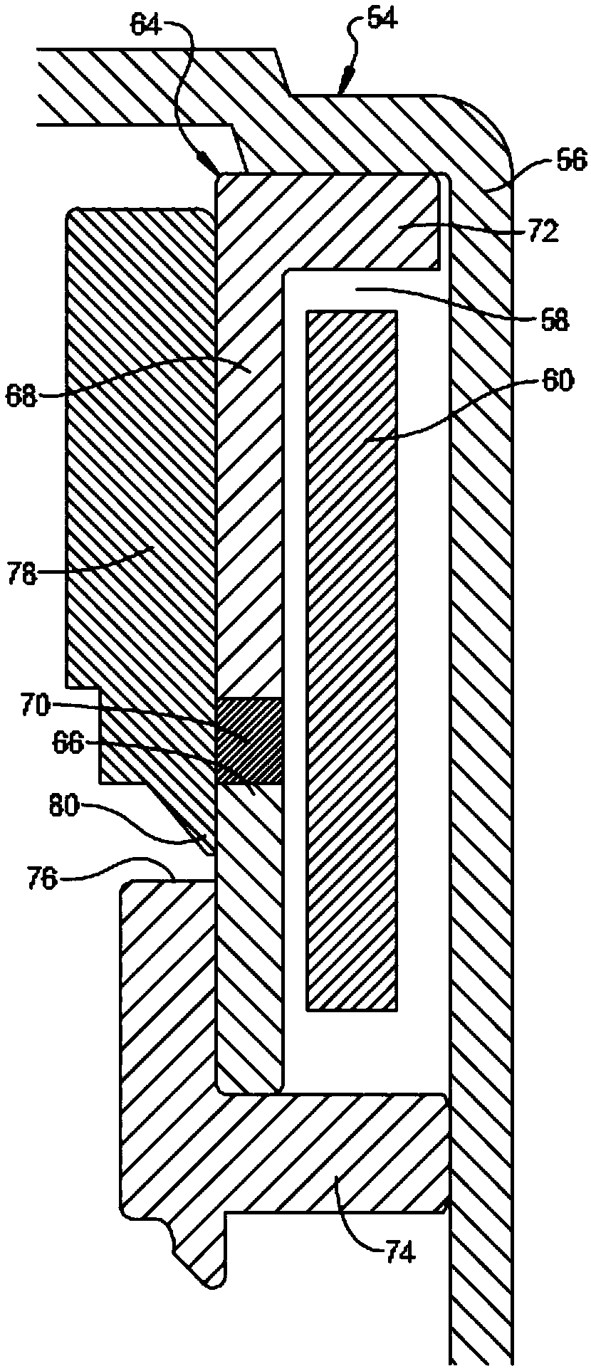 Solenoid having inverse tapered armature for solenoid-actuated valve