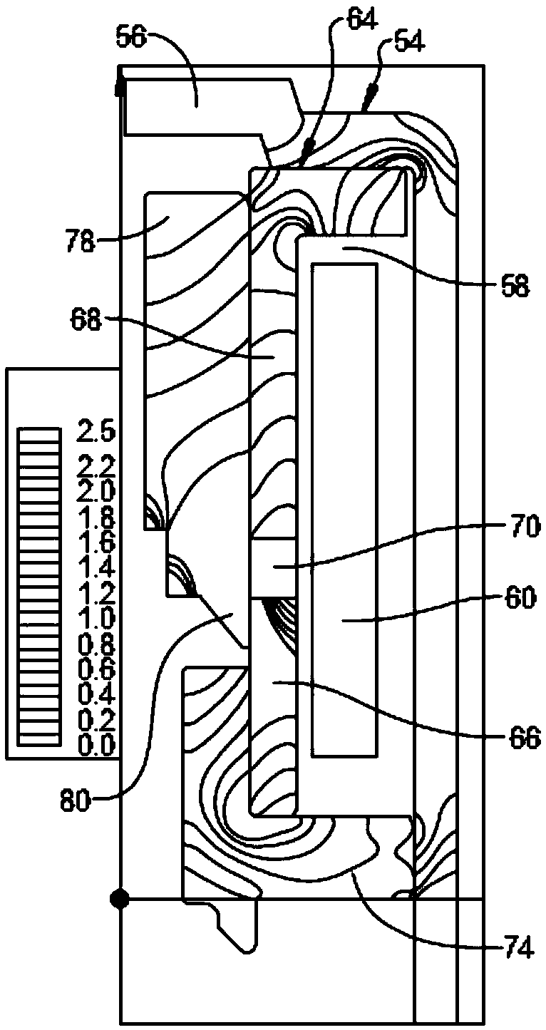 Solenoid having inverse tapered armature for solenoid-actuated valve