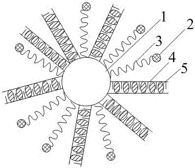 Gold nano composite material of high target tumor, and preparation method and application of gold nano composite material