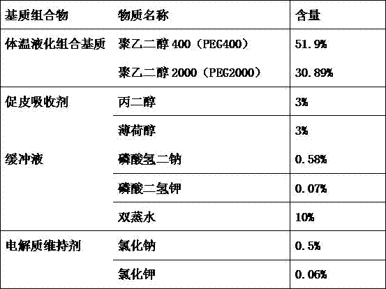 Skin allergen patch test diagnosis matrix composition and preparation method thereof