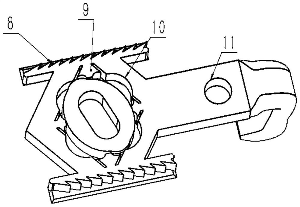 A mechanical self-locking sternal stapler