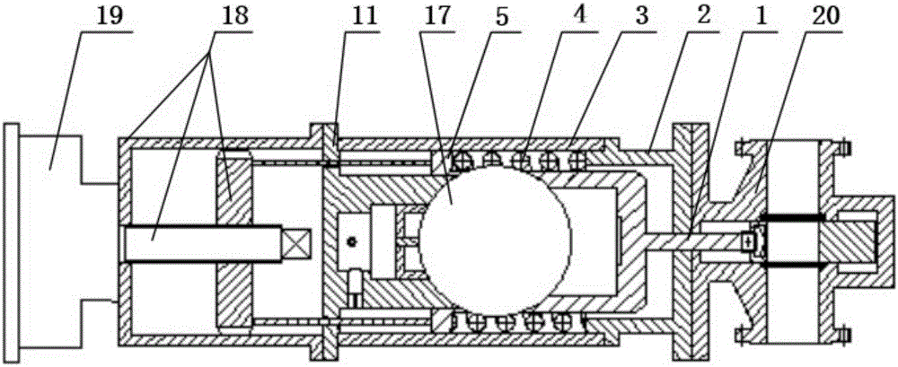 Low-power-consumption maintaining and failure safety turnoff mechanism of underwater gate valve executor