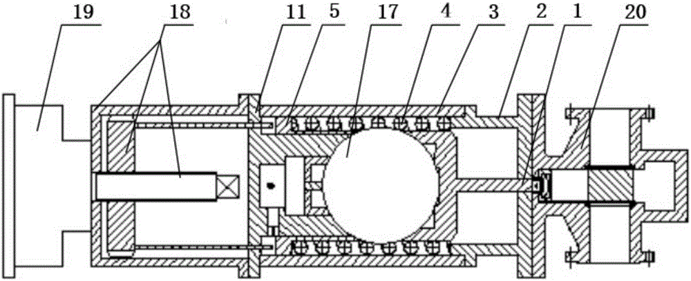 Low-power-consumption maintaining and failure safety turnoff mechanism of underwater gate valve executor