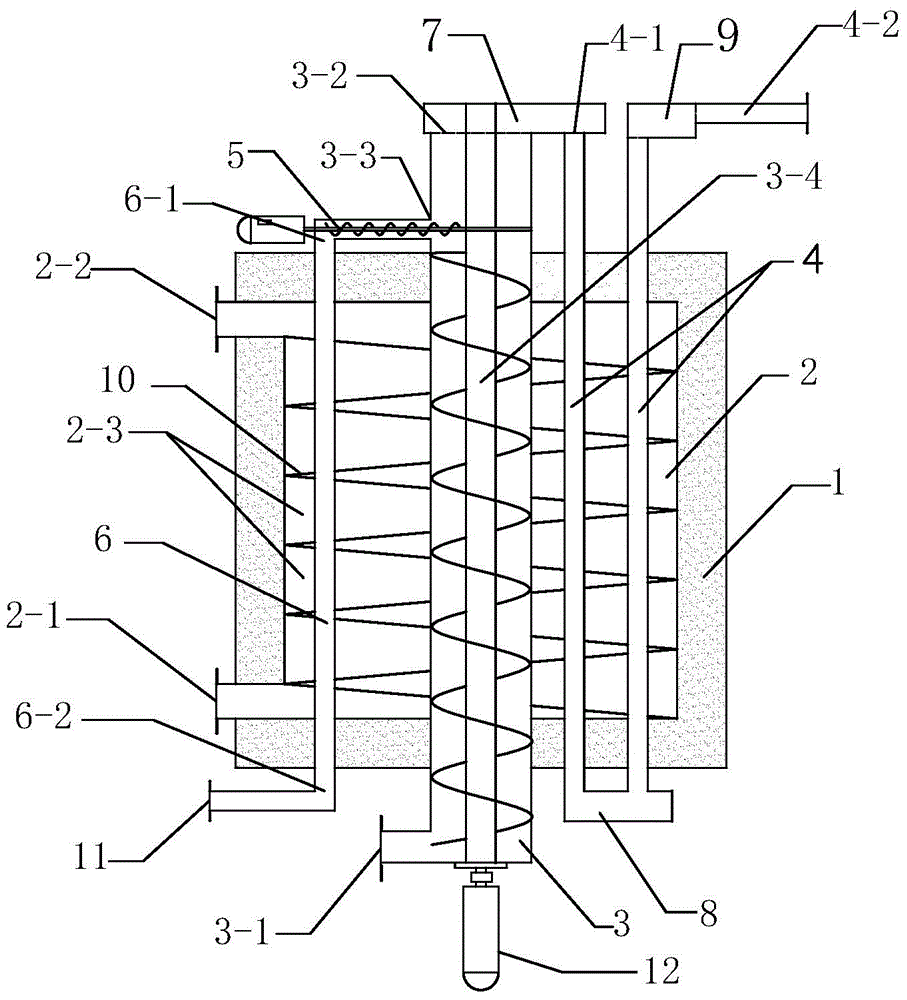 Continuous and overall biomass pyrolysis furnace