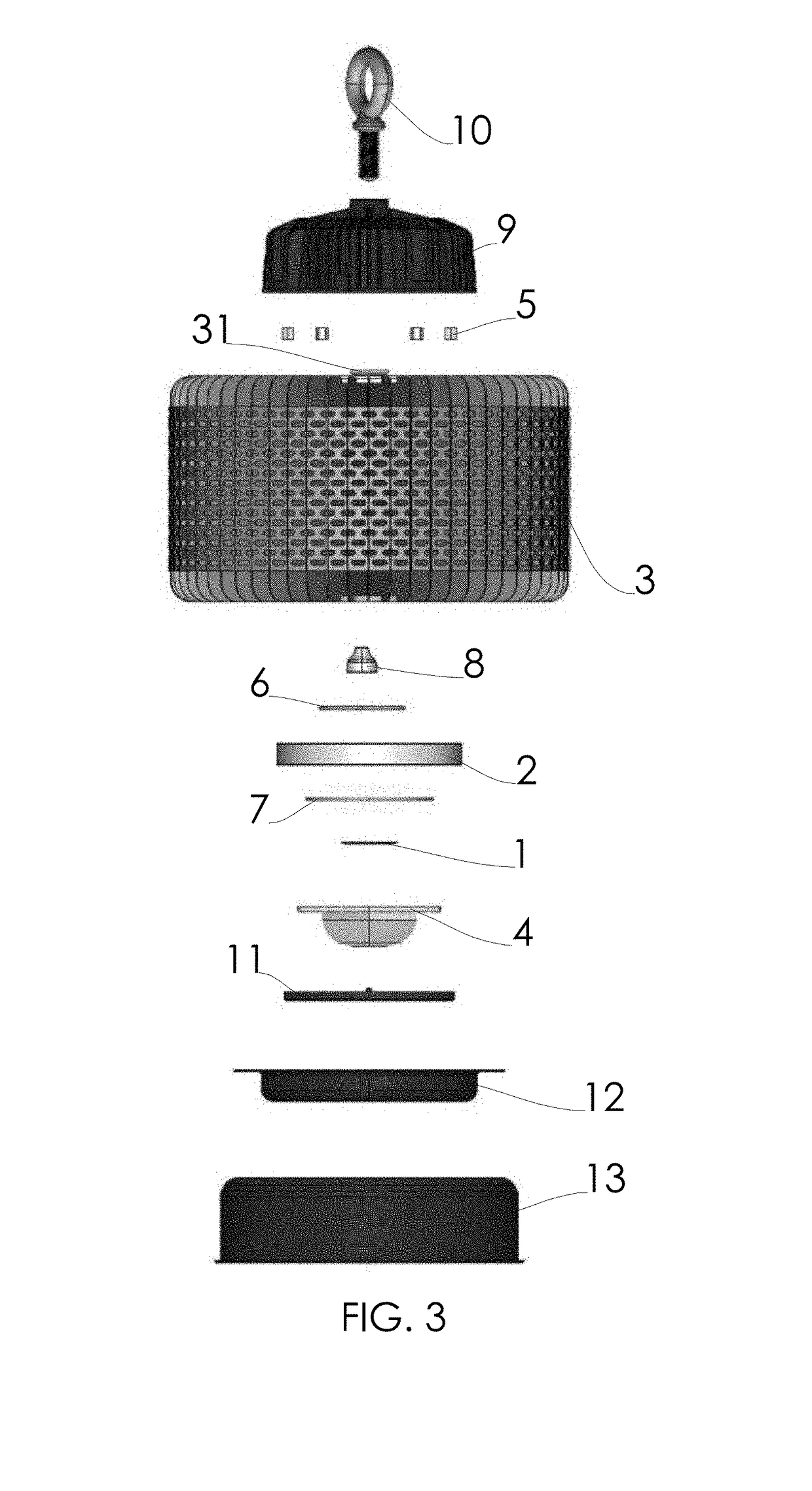 Lamp for large, indoor and outdoor environments