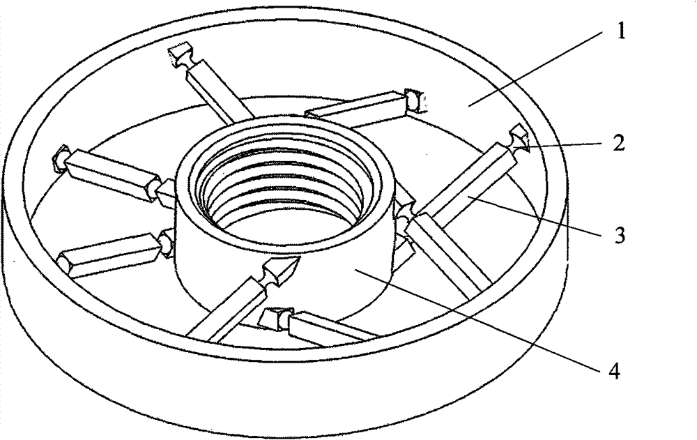 Wheel spoke type fault-tolerant six-dimension force sensor with parallel structure