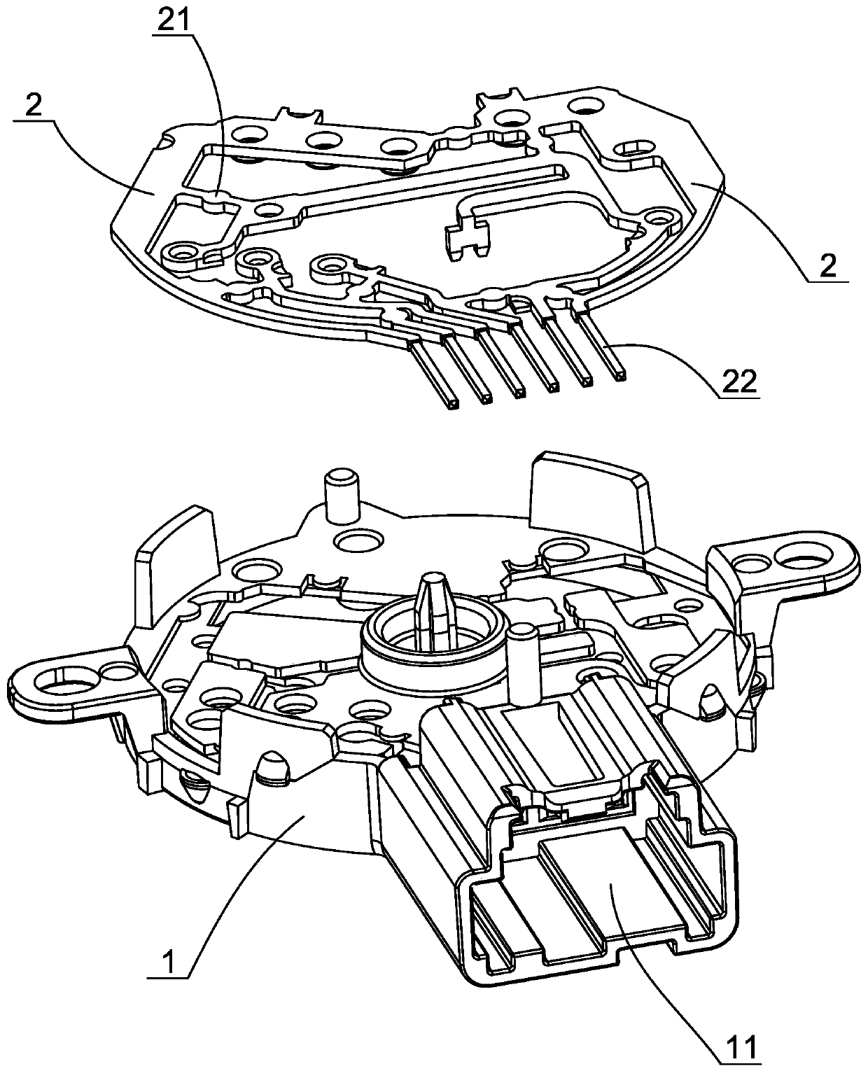 An engine ignition switch and its automatic manufacturing system