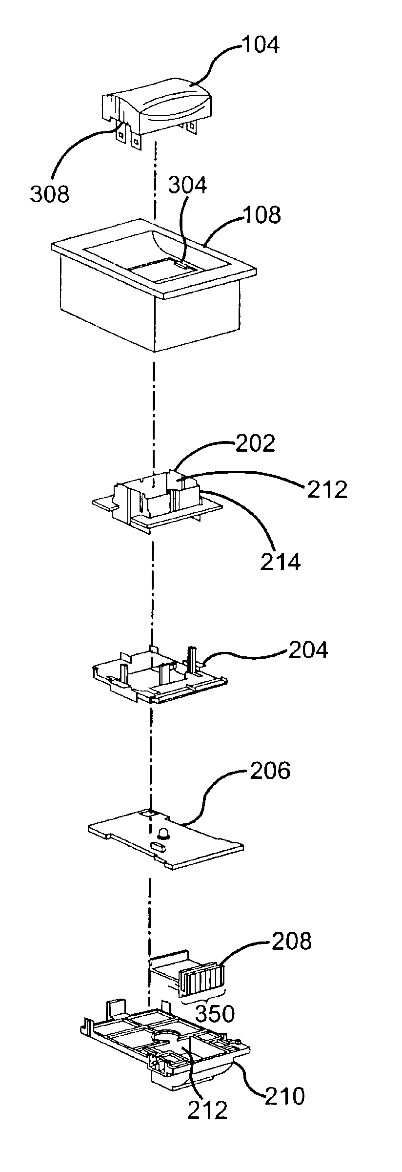 Switch assembly for a sunroof