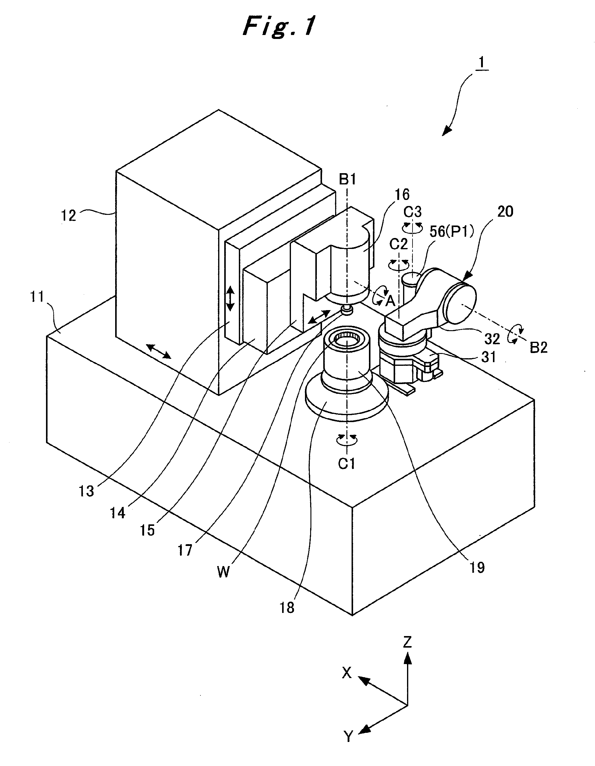 Internal gear grinding machine