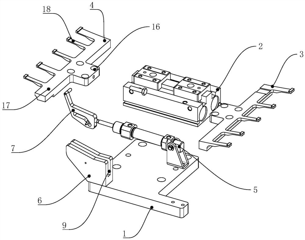 Mica sheet clamping and bending mechanism