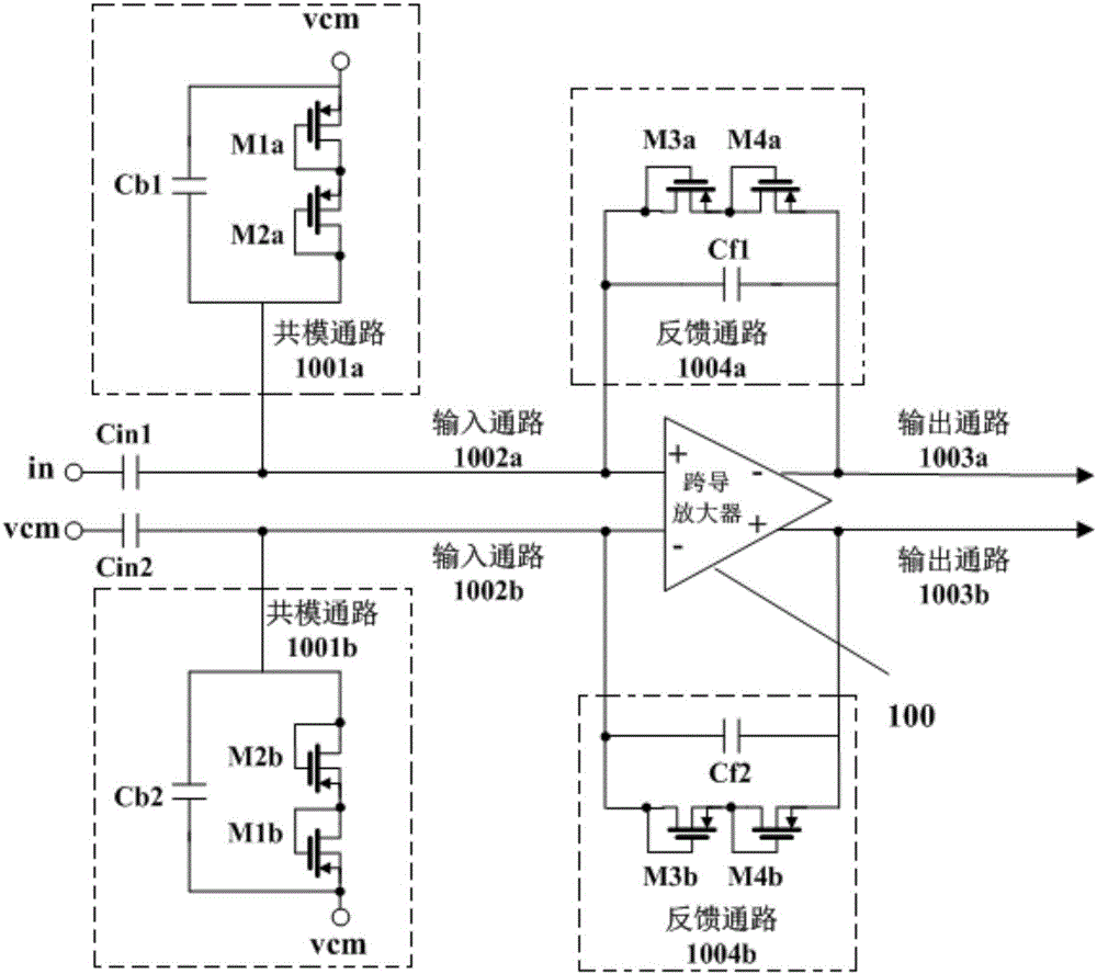 Amplifier for detecting physiological potential signal