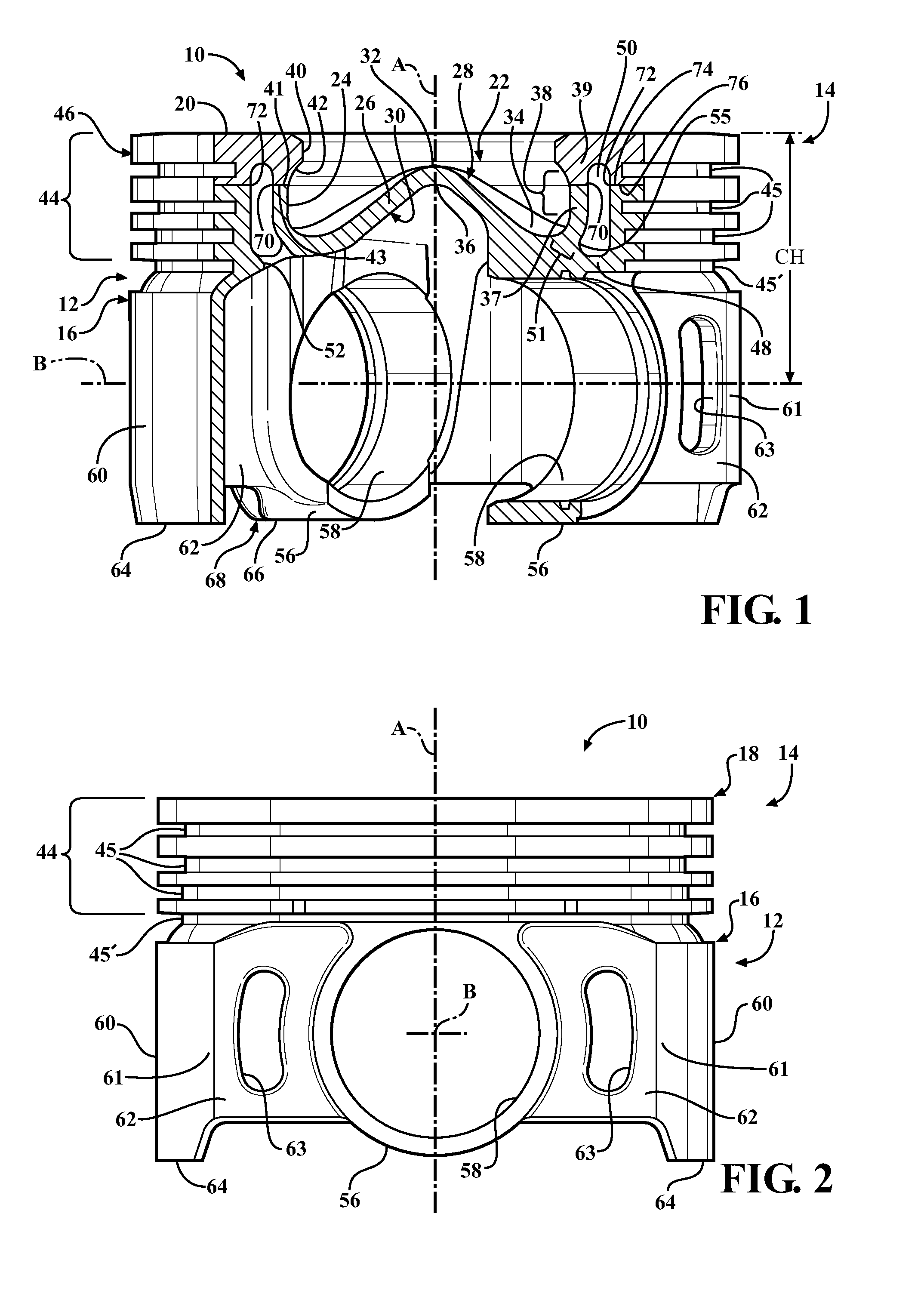 Steel piston with cooling gallery and method of construction thereof