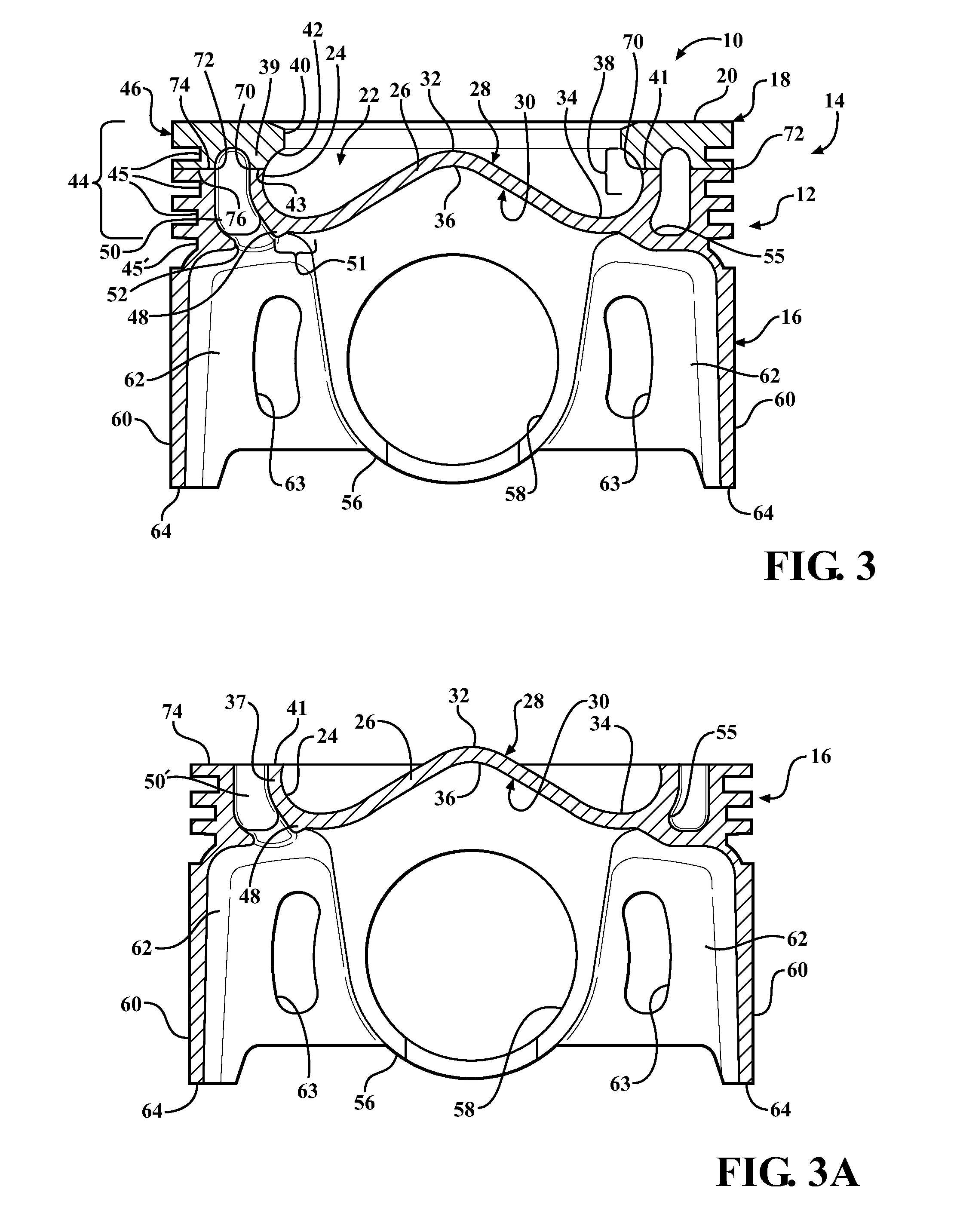 Steel piston with cooling gallery and method of construction thereof