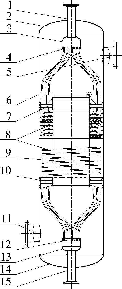 Low-temperature methanol-methanol winding tubular heat exchanger design and calculation method