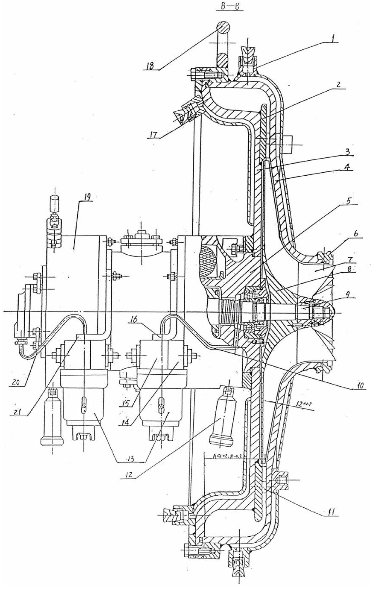 The method of converting the decommissioned compressor into a centrifugal pressure supplementary machine by using the diffusion method in the production of separated uranium isotopes