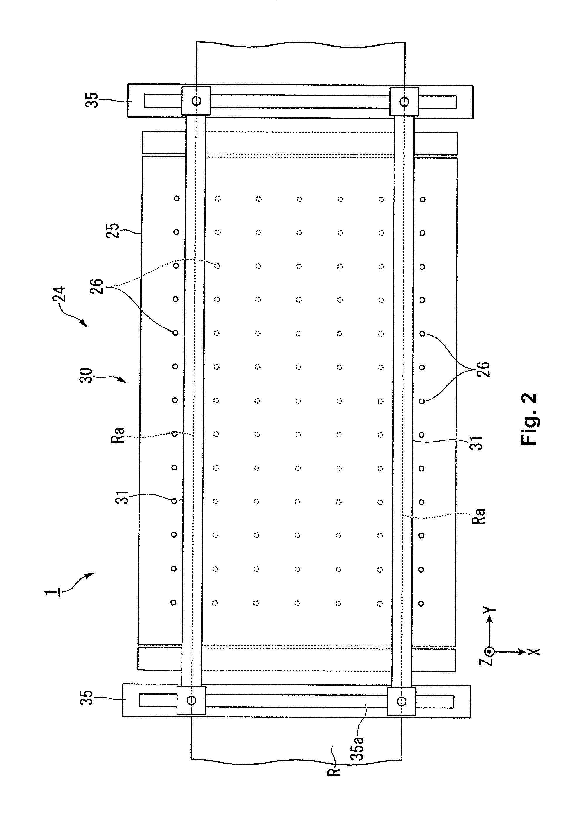 Medium suction support device and medium conveying device