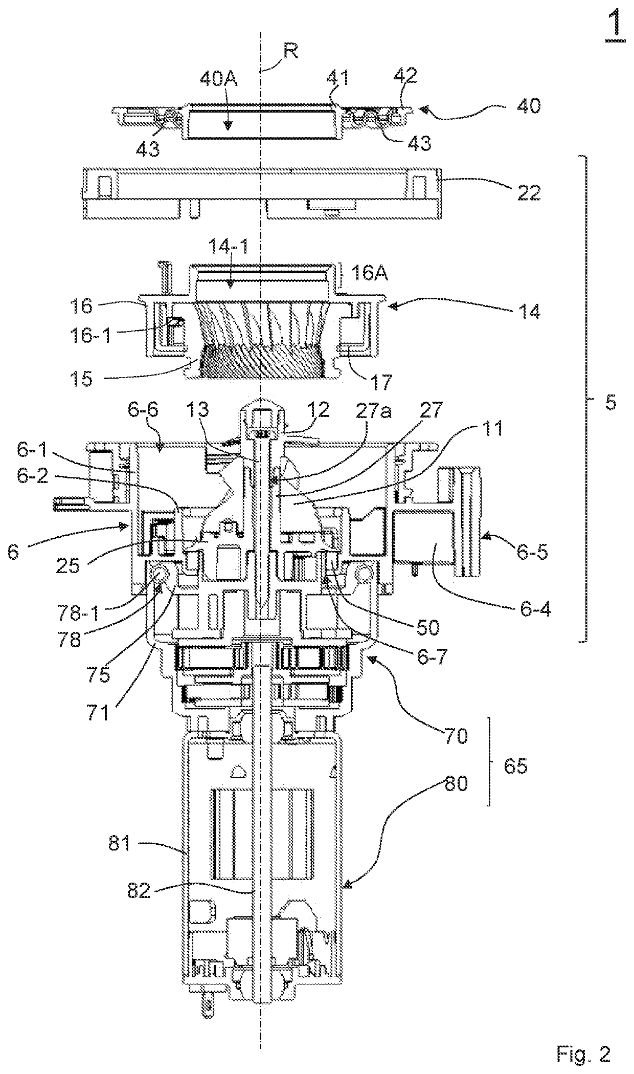 Grinder for grinding material to be ground