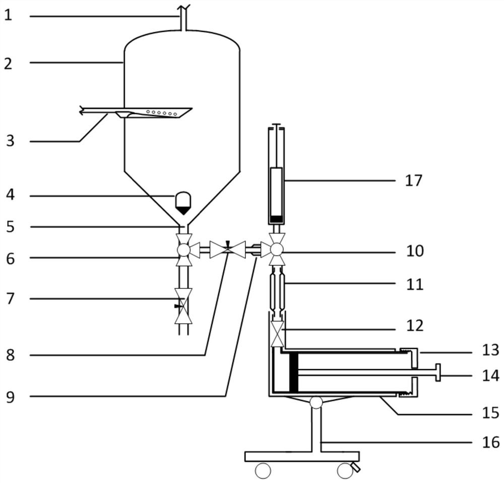 Multi-phase mixed material split-phase collection device and split-phase collection method and application thereof