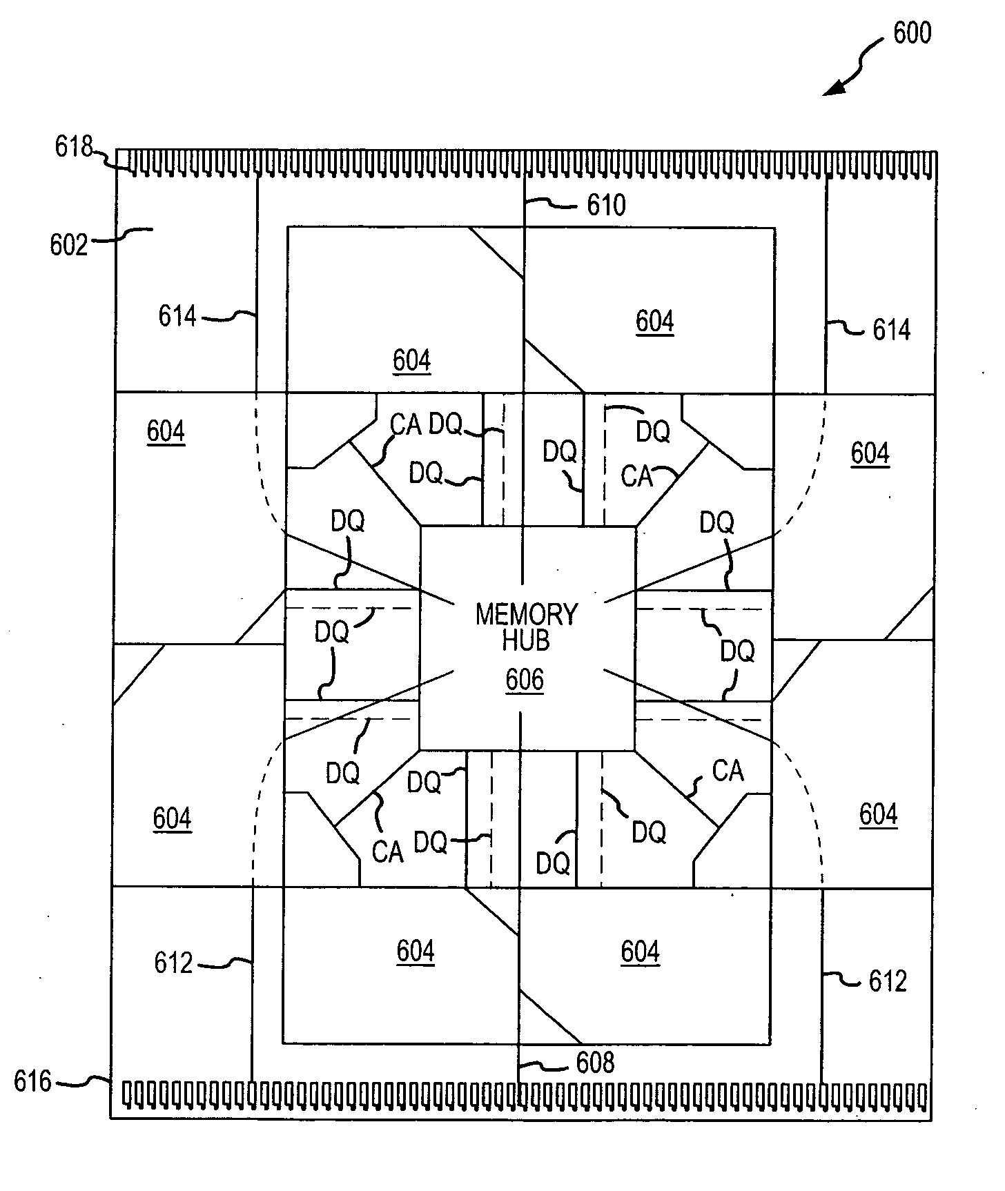 System and method for optimizing interconnections of components in a multichip memory module