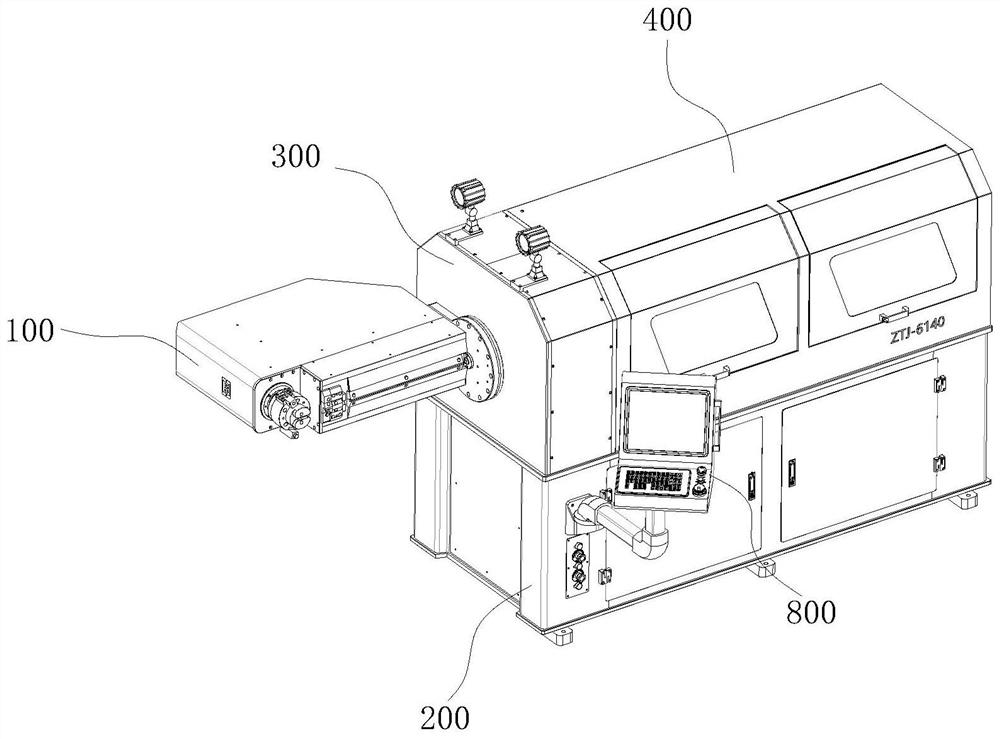 Six-axis swiveling type wire bending machine