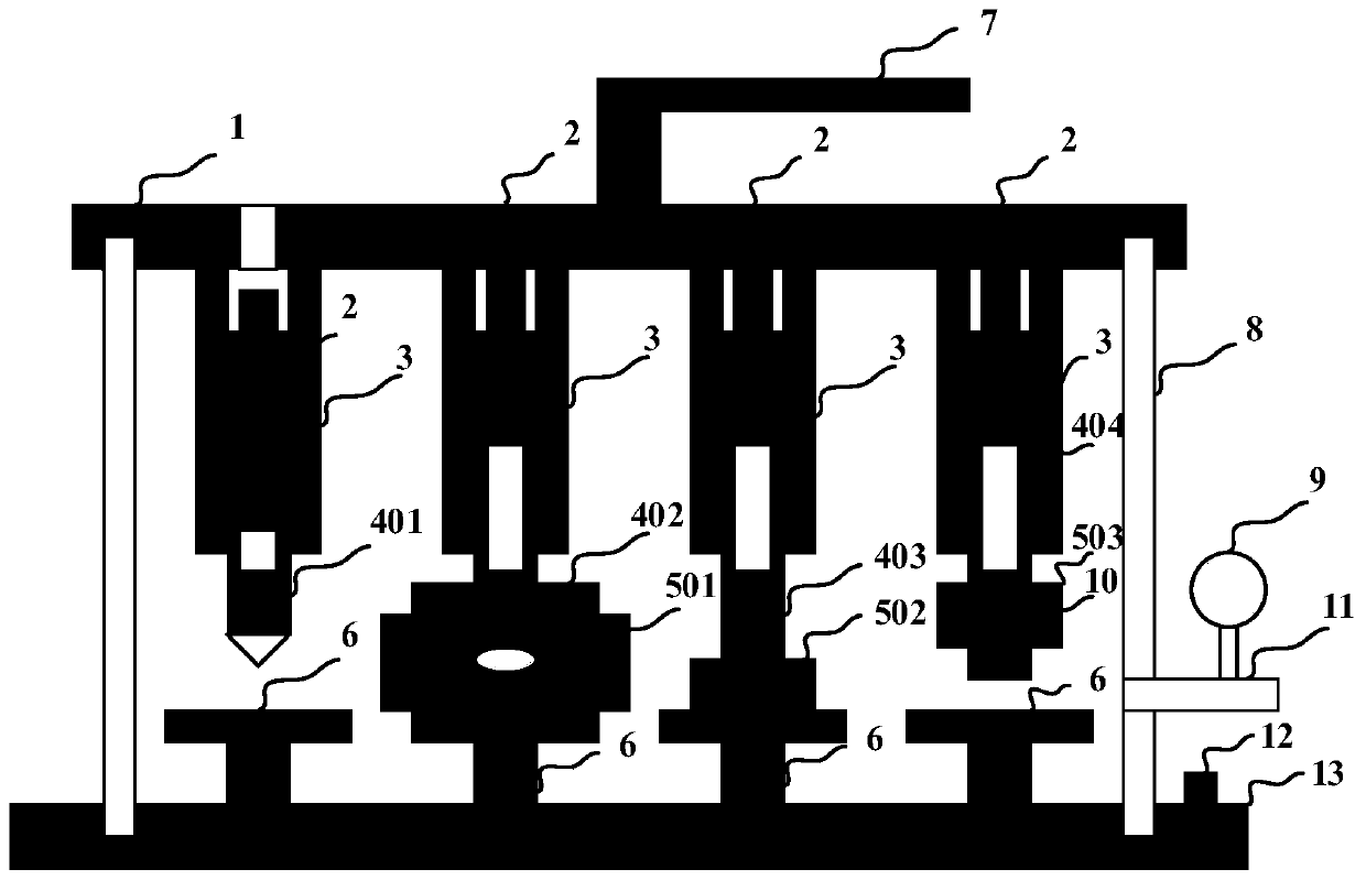 GIS composite partial discharge power supply simulation device