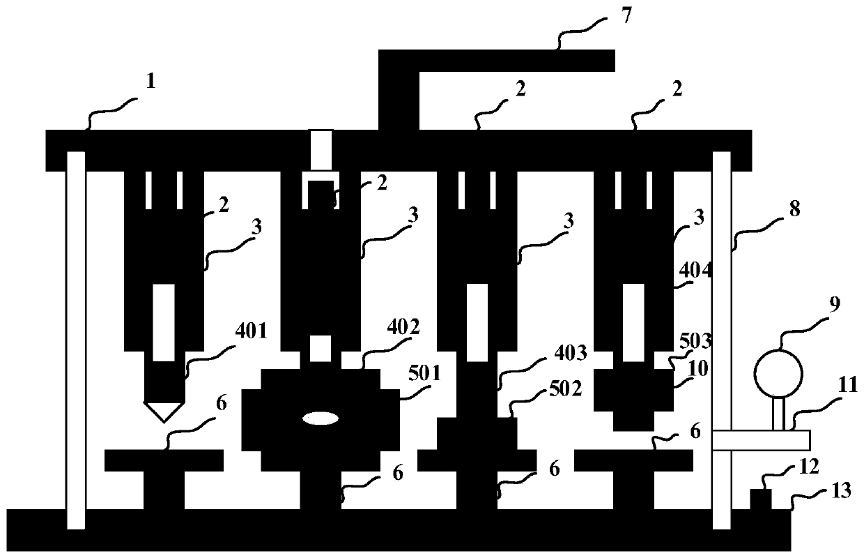 GIS composite partial discharge power supply simulation device