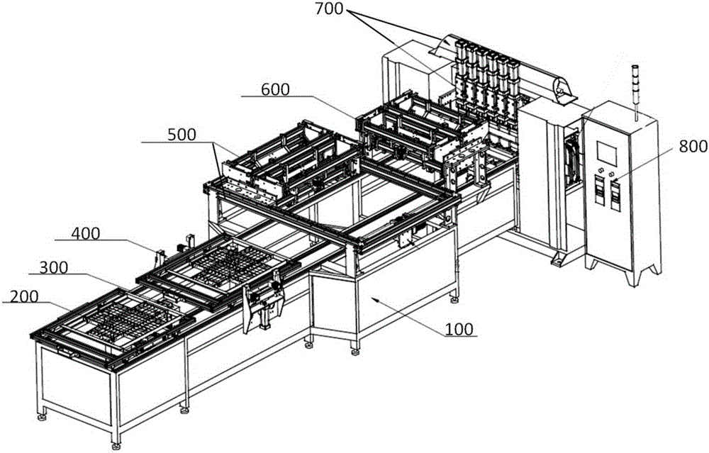 Automatic wire arranging welding device