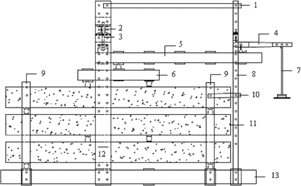 Novel flexural member sustained loading test device based on secondary level effect