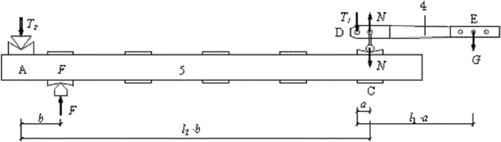 Novel flexural member sustained loading test device based on secondary level effect