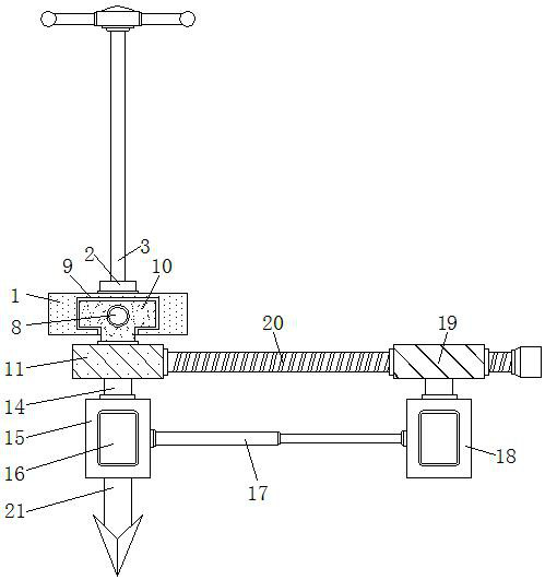 A kind of I-beam steel rail calibration and alignment device for railway construction