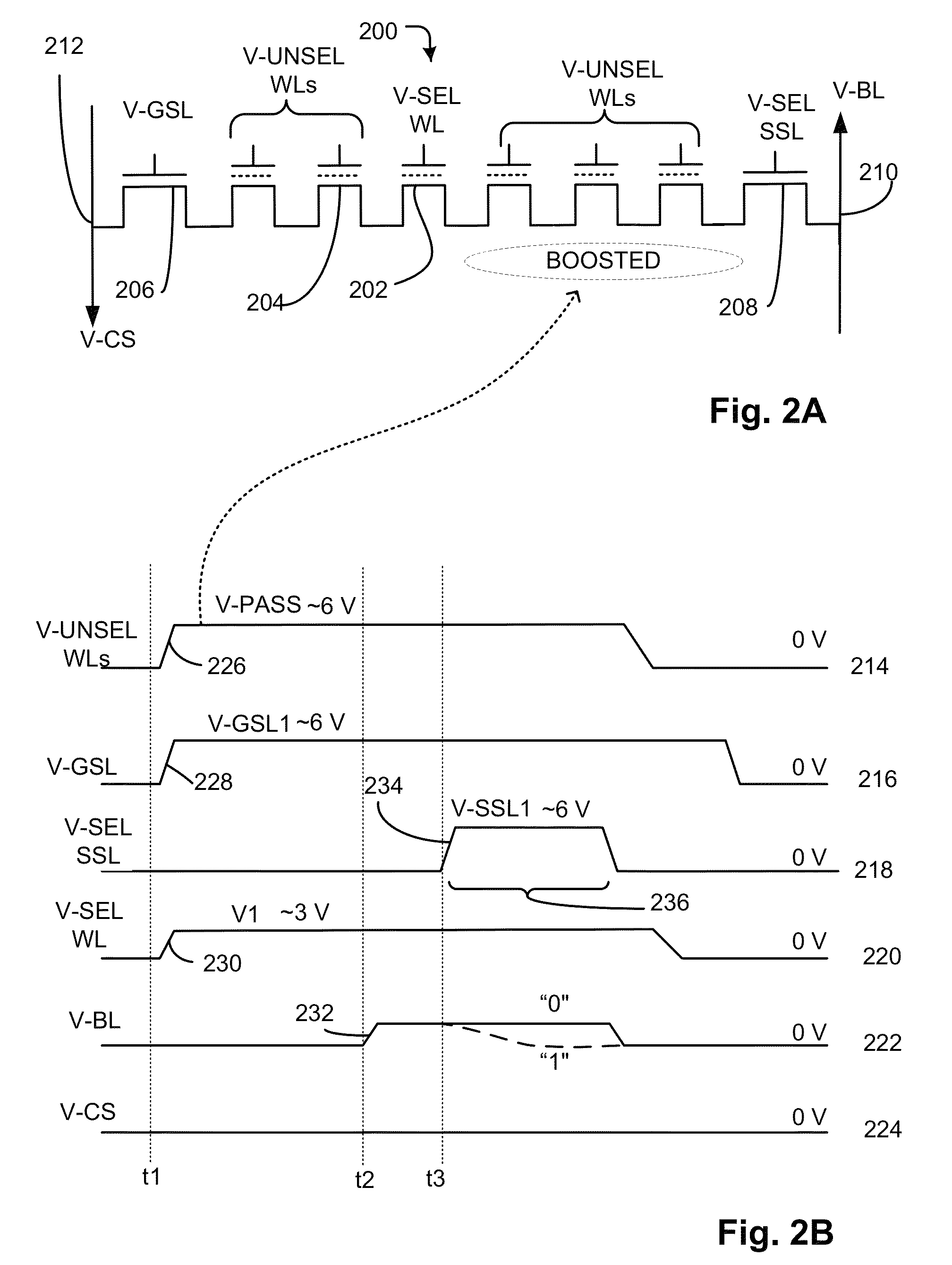 NAND flash biasing operation