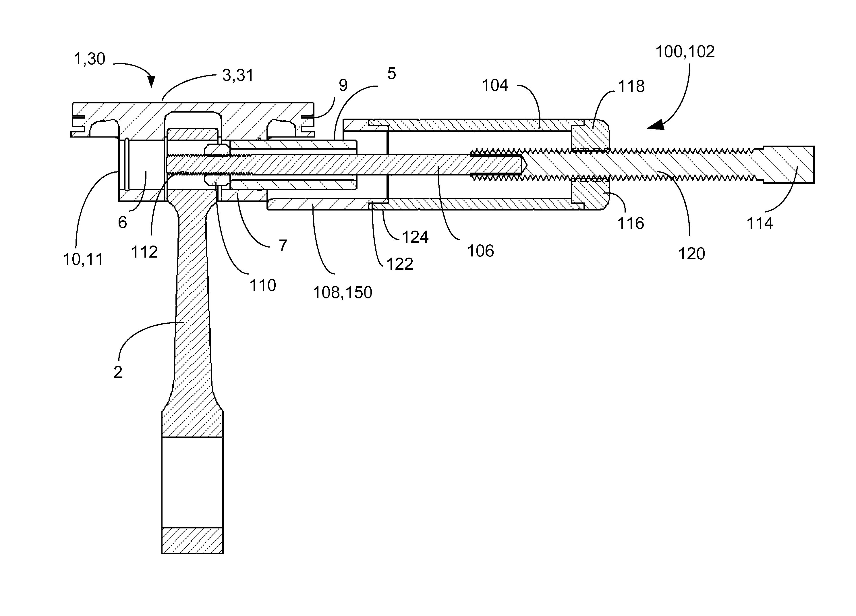 Piston pin puller adaptor tool