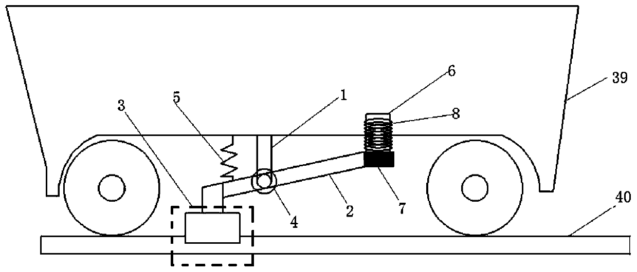 Device for preventing mine car from derailing and sliding through electromagnetic driving