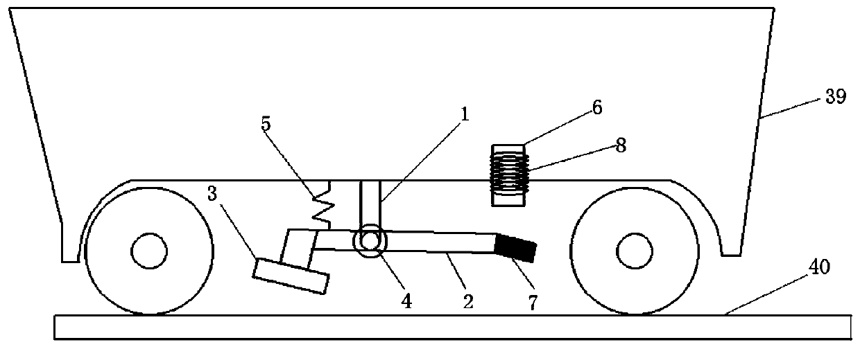 Device for preventing mine car from derailing and sliding through electromagnetic driving