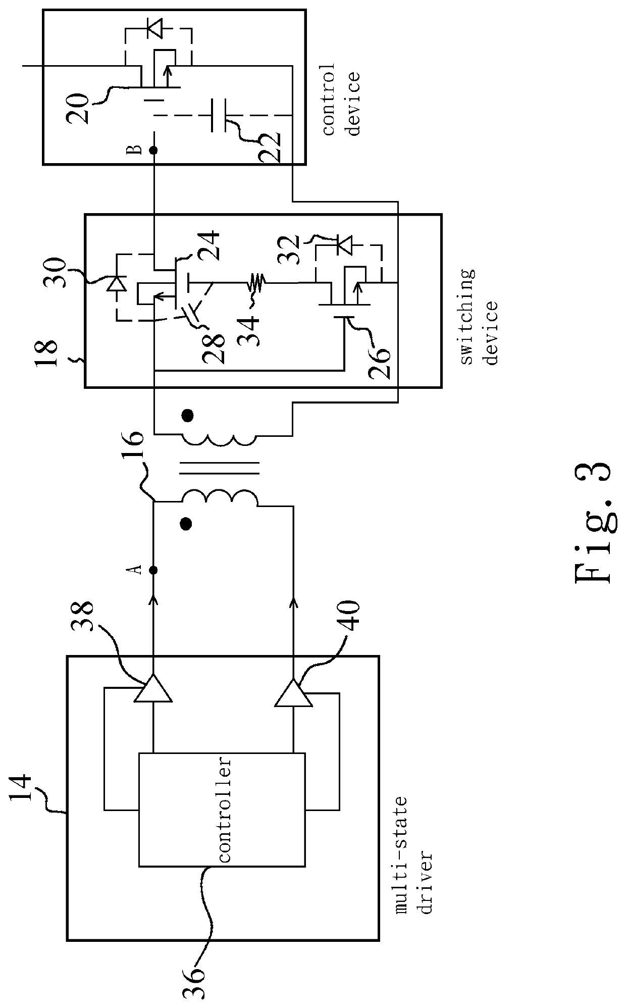 Driving method and driving device using the same