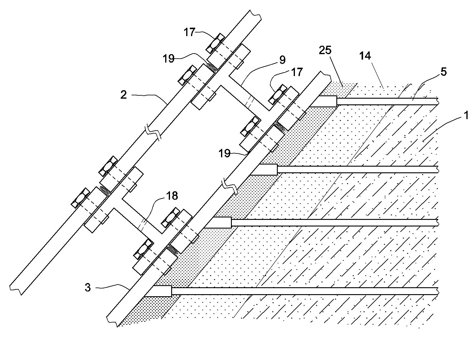 Steel structure combined-type sandwich steel plate rock-fill dam